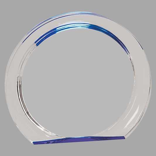 5 3/8" Blue Round Halo Acrylic — HAL401BU