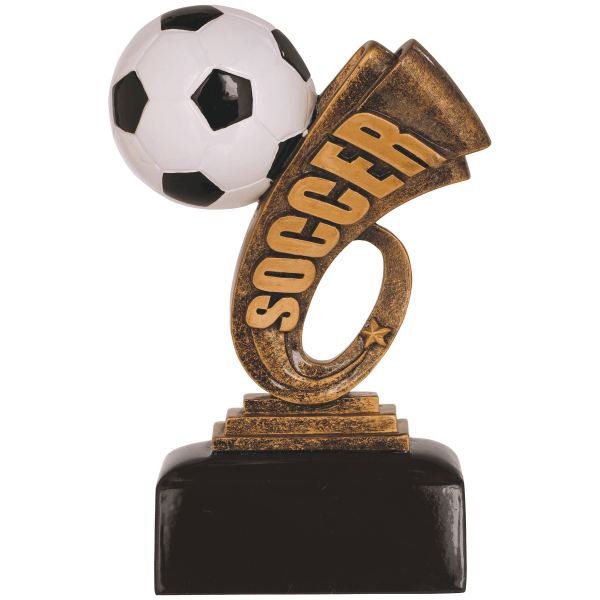 6" Soccer Headline Resin Award – item HDL106