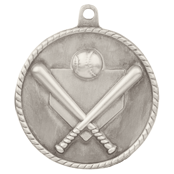 2" Baseball Hi Relief Medal – item HR705 image 2