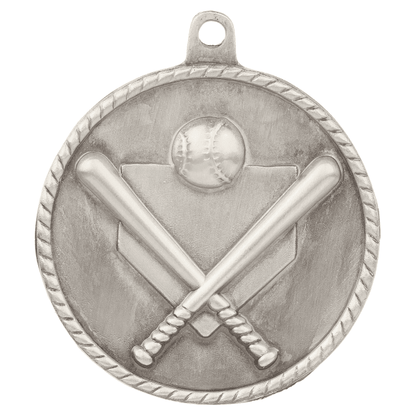 2" Baseball Hi Relief Medal – item HR705 image 2