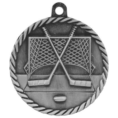 2" Hockey Hi Relief Medal – item HR730 image 2