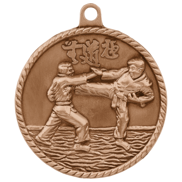 2" Martial Arts Hi Relief Medal – item HR735 image 3
