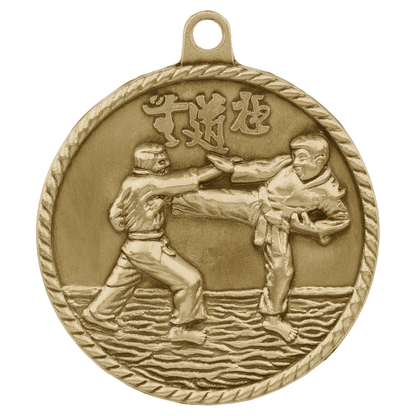 2" Martial Arts Hi Relief Medal – item HR735