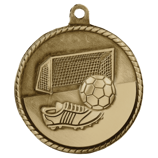 2" Soccer Hi Relief Medal – item HR745
