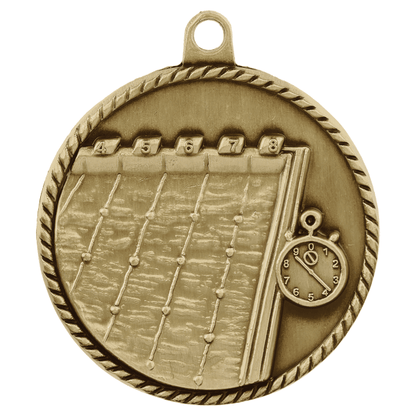 2" Swimming Hi Relief Medal – item HR750