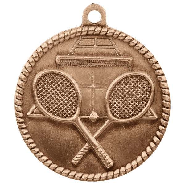 2" Tennis Hi Relief Medal – item HR755 image 3