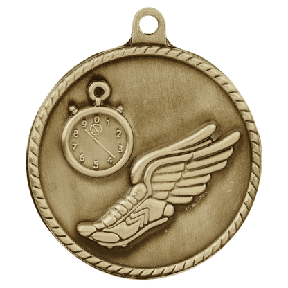 2" Track Hi Relief Medal – item HR760