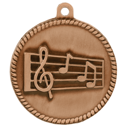 2" Music Hi Relief Medal – item HR785 image 3