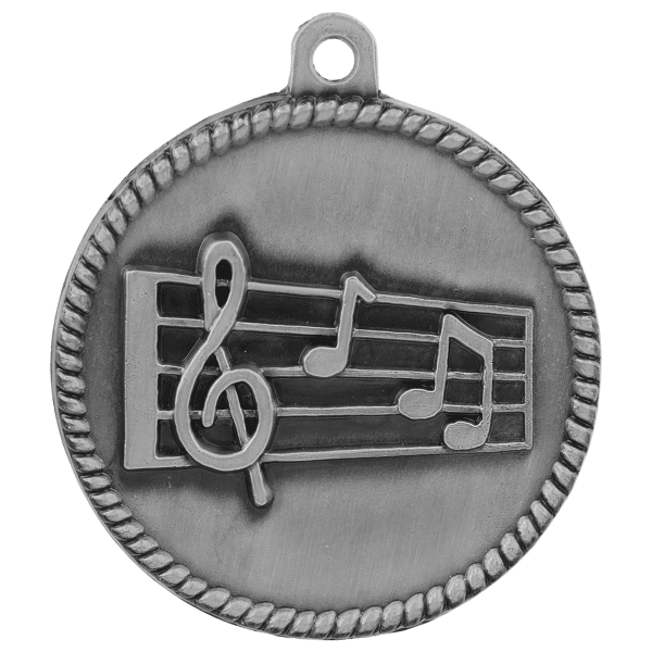 2" Music Hi Relief Medal – item HR785 image 2