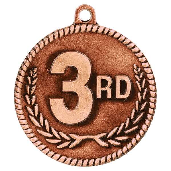 2" Placement Hi Relief Medal – item HR803 image 2