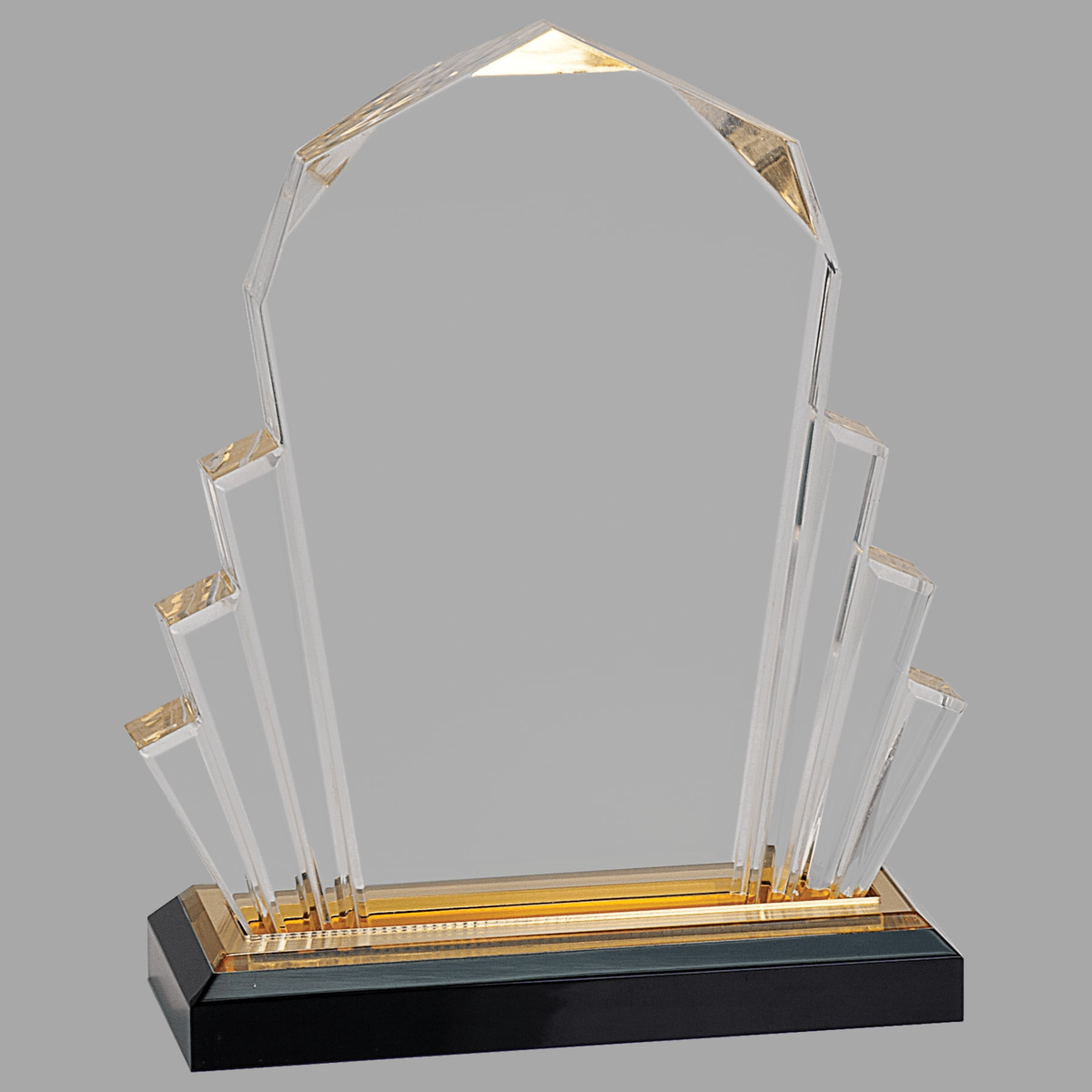 6" x 8" Gold Faceted Impress Acrylic — IMP101G