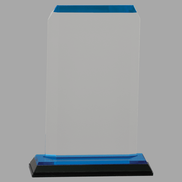 6.5" Clp Corner Imprs Acrylic Award – item IMP146BU