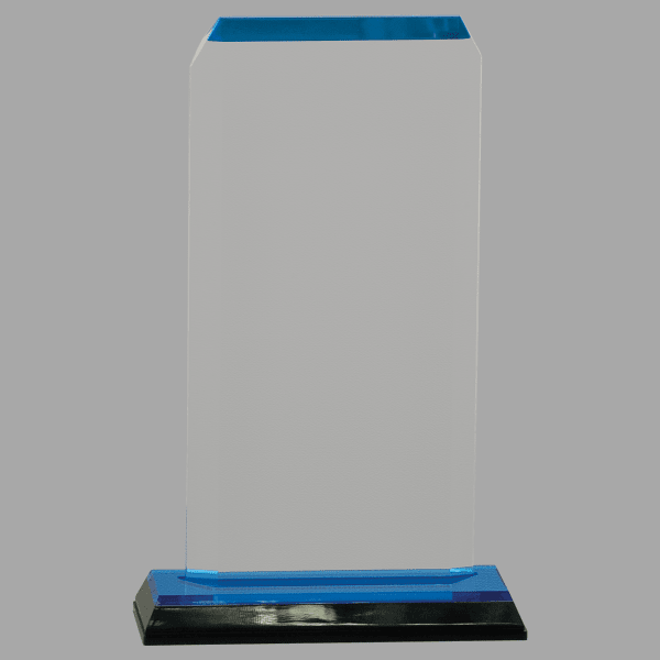 3.5" X 7.5 Clp Corner Imprs Acrylic Award – item IMP147BU