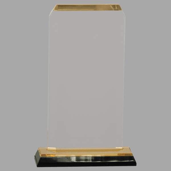 3.5" X 7.5 Clp Corner Imprs Acrylic Award – item IMP147G image 2