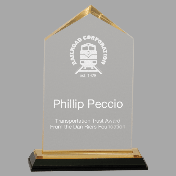 6.5" Jwl Imprss Acrylic Award – item IMP151G image 2