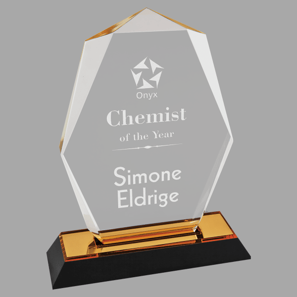 5" X 7 Octagon Point Impress Acrylic Award – item IMP165G image 2