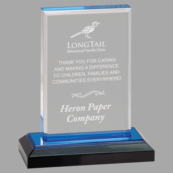 5" X 6 Beveled Imprs Acrylic Award – item IMP201BU