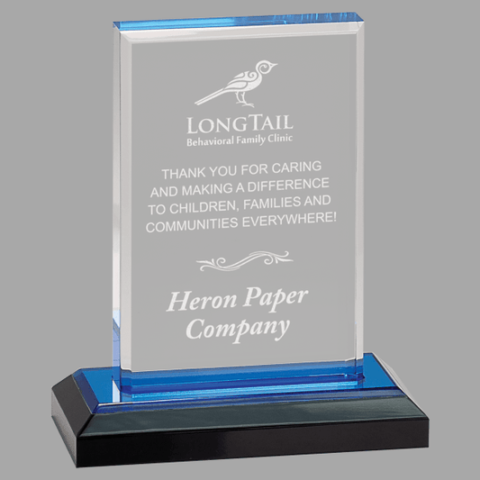 5" X 6 Beveled Imprs Acrylic Award – item IMP201BU