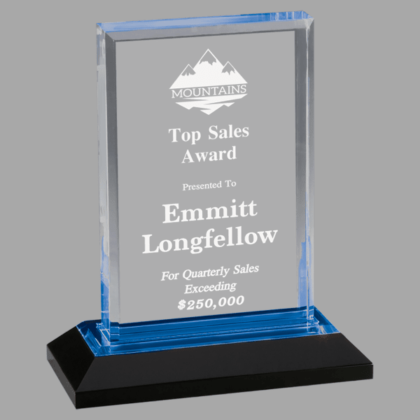 5" X 7 Beveled Imprs Acrylic Award – item IMP202BU