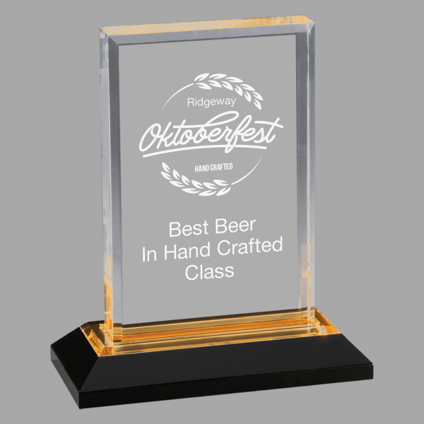 5" X 7 Beveled Imprs Acrylic Award – item IMP202G image 2