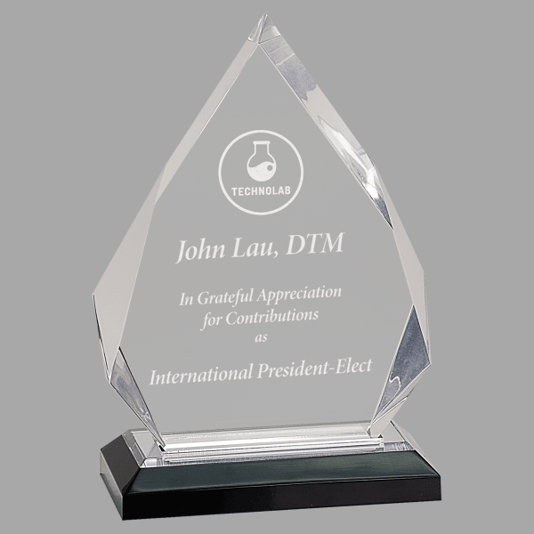 5.25" X 7.75 Diamond Imprss Acrylic Award – item IMP302S image 3