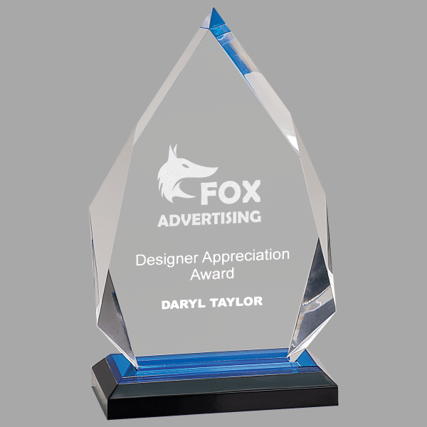 5.25" X 8.75 Diamond Imprss Acrylic Award – item IMP303BU