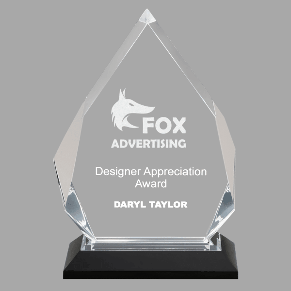 5.25" X 8.75 Diamond Imprss Acrylic Award – item IMP303S image 3