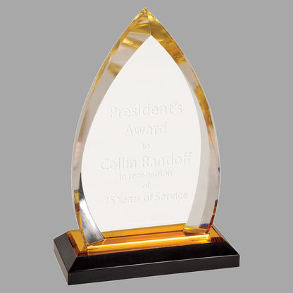 7.75" Oval Impress Acrylic Award – item IMP601G image 2