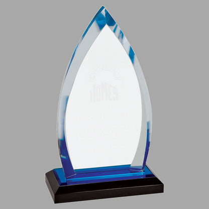 8.75" Oval Impress Acrylic Award – item IMP602BU image 2