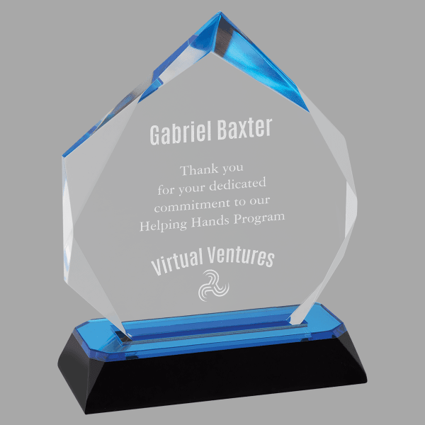 5.75" Diamond-Diamond Corner Base Acrylic Award – item IMP808BU