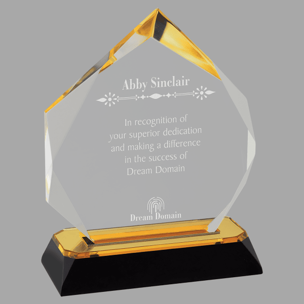 5.75" Diamond-Diamond Corner Base Acrylic Award – item IMP808G image 2