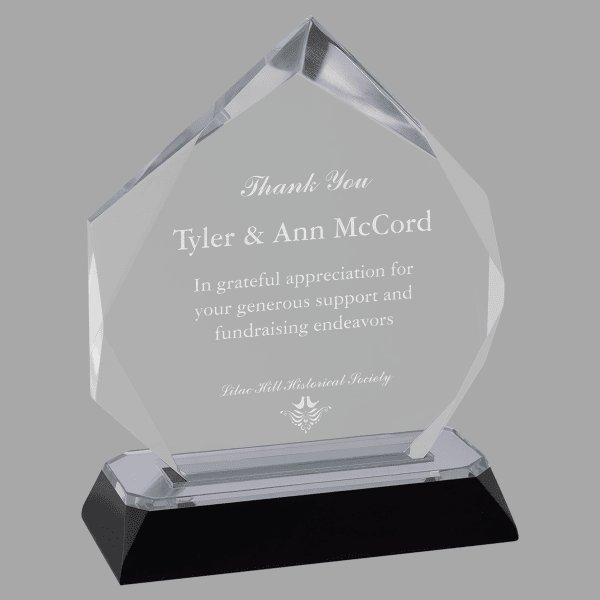 5.75" Diamond-Diamond Corner Base Acrylic Award – item IMP808S image 3