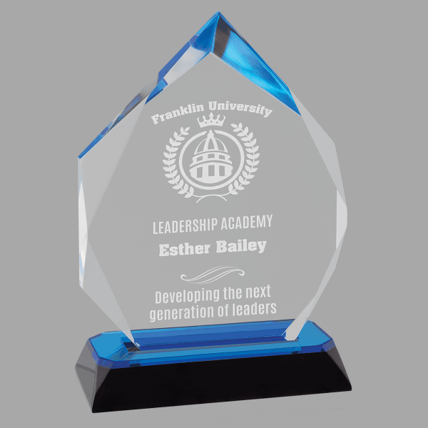 6.75" Diamond-Diamond Corner Base Acrylic Award – item IMP809BU