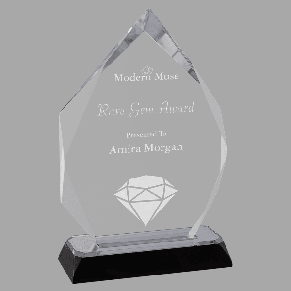 7.75" Diamond-Diamond Corner Base Acrylic Award – item IMP810S image 2