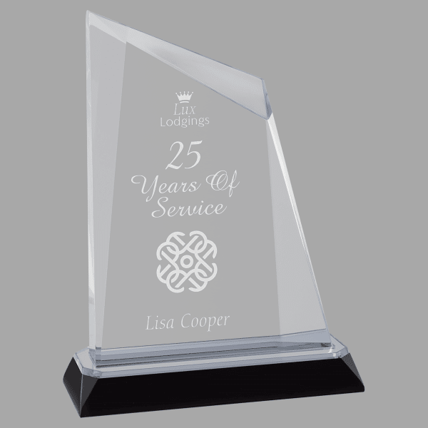7.75" Peak-Diamond Corner Base Acrylic Award – item IMP813S image 3