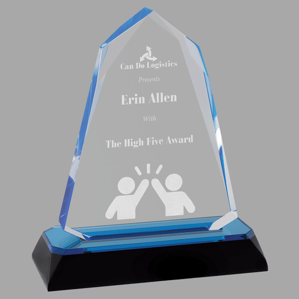 5.75" Halo-Diamond Corner Base Acrylic Award – item IMP814BU