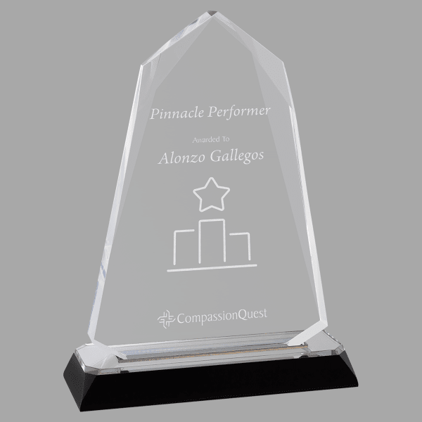 7.75" Halo-Diamond Corner Base Acrylic Award – item IMP816S image 3