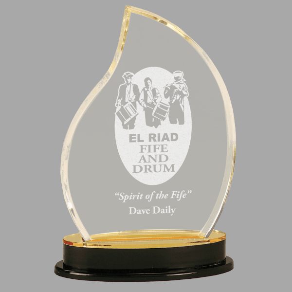 8.25" Flame Imprs Acrylic Award – item IMP901G image 2