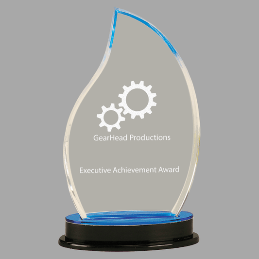 9.25" Flame Imprs Acrylic Award – item IMP902BU