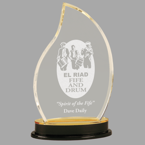 9.25" Flame Imprs Acrylic Award – item IMP902G image 2