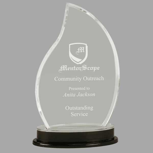 9.25" Flame Imprs Acrylic Award – item IMP902S image 3