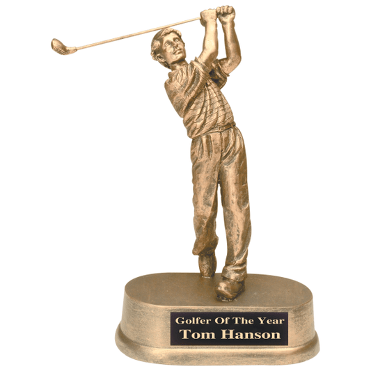 8.75" Male Golf Resin Award – item JDS43