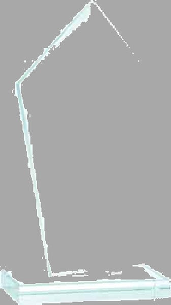6.75" Diamond Jade Glass Award – item JGS21