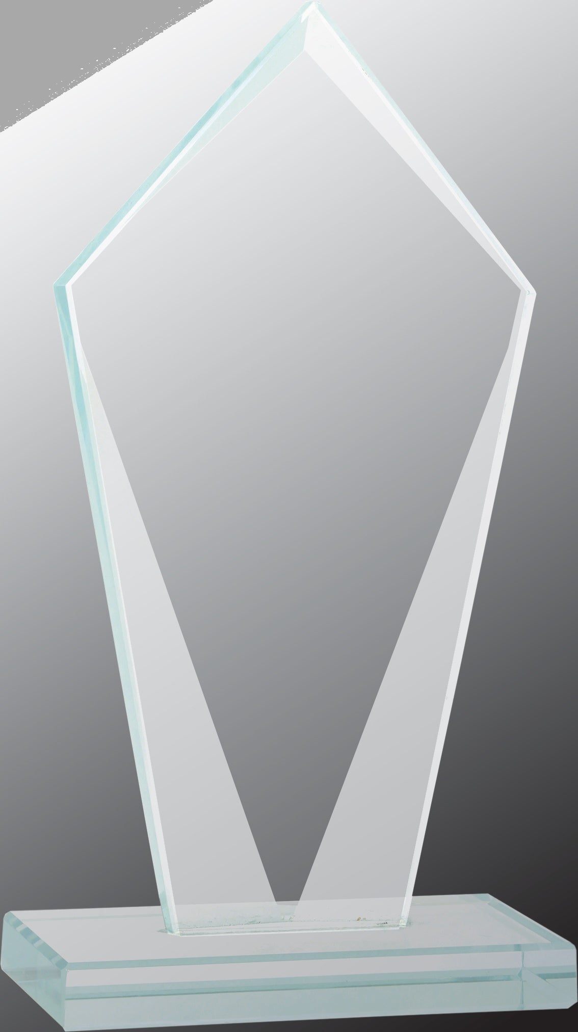 6.75" Diamond Jade Glass Award – item JGS21 image 2