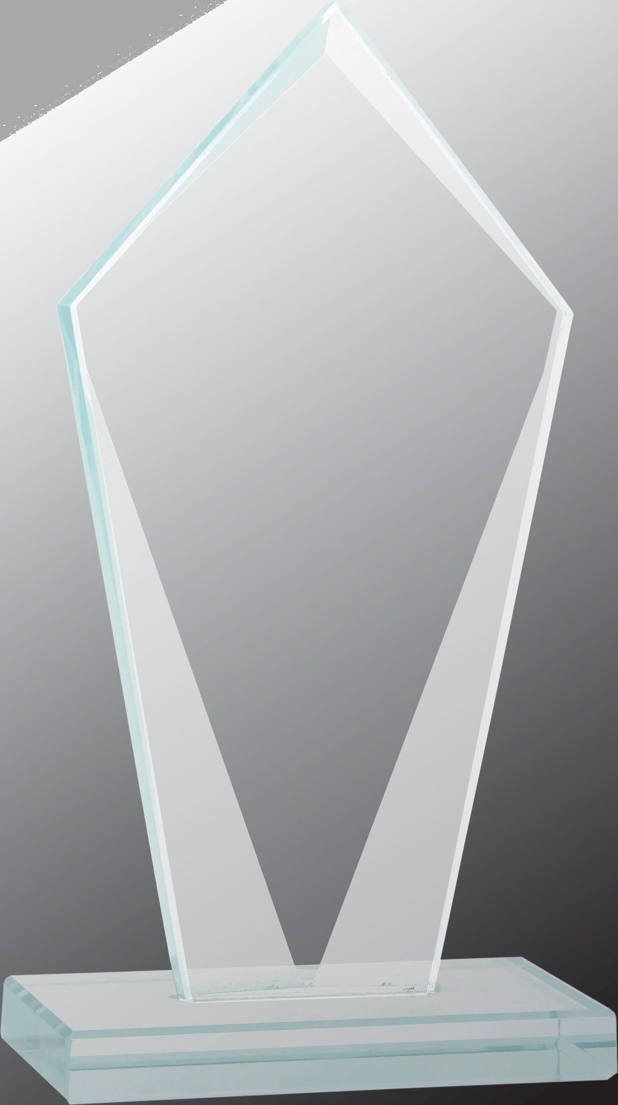 7.5" Diamond Jade Glass Award – item JGS22 image 2
