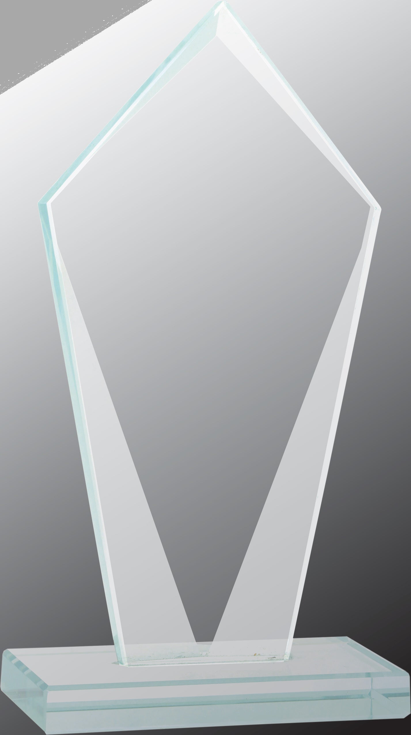 8.5" Diamond Jade Glass Award – item JGS23 image 2