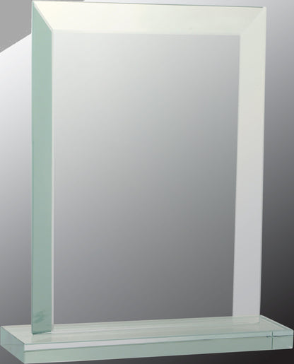 7.75" Rect. Jade Glass Award – item JGS62 image 2