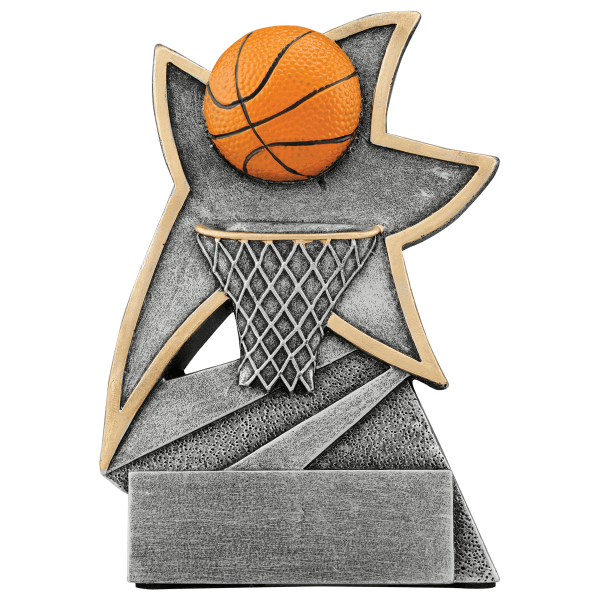 5.5" Basketball Jazz Star Resin Award – item JSR102