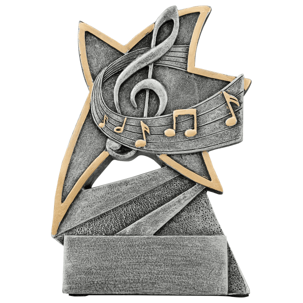 5.5" Music Jazz Star Resin Award – item JSR108