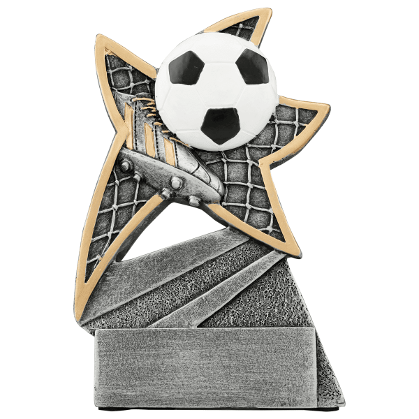 5.5" Soccer Jazz Star Resin Award – item JSR109